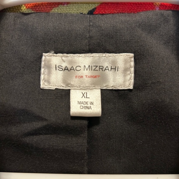 Isaac Mizrahi for Target Red and Pink Floral Blazer XL - Vintage Retro Vibe - Picture 3 of 4
